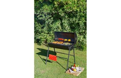 Charcoal Oil Drum - BBQ with Warming Rack Charcoal Oil Drum - BBQ with Warming Rack